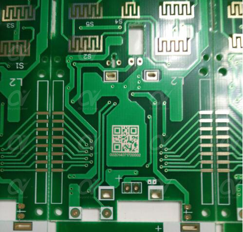 PCB綠油二維碼標刻